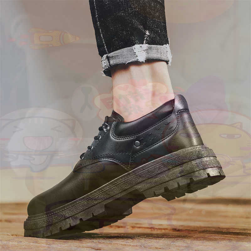 Streetwear Brand In Vietnam - Donker natuurlijk leer Mode-sneakers Tennis Herensneakers