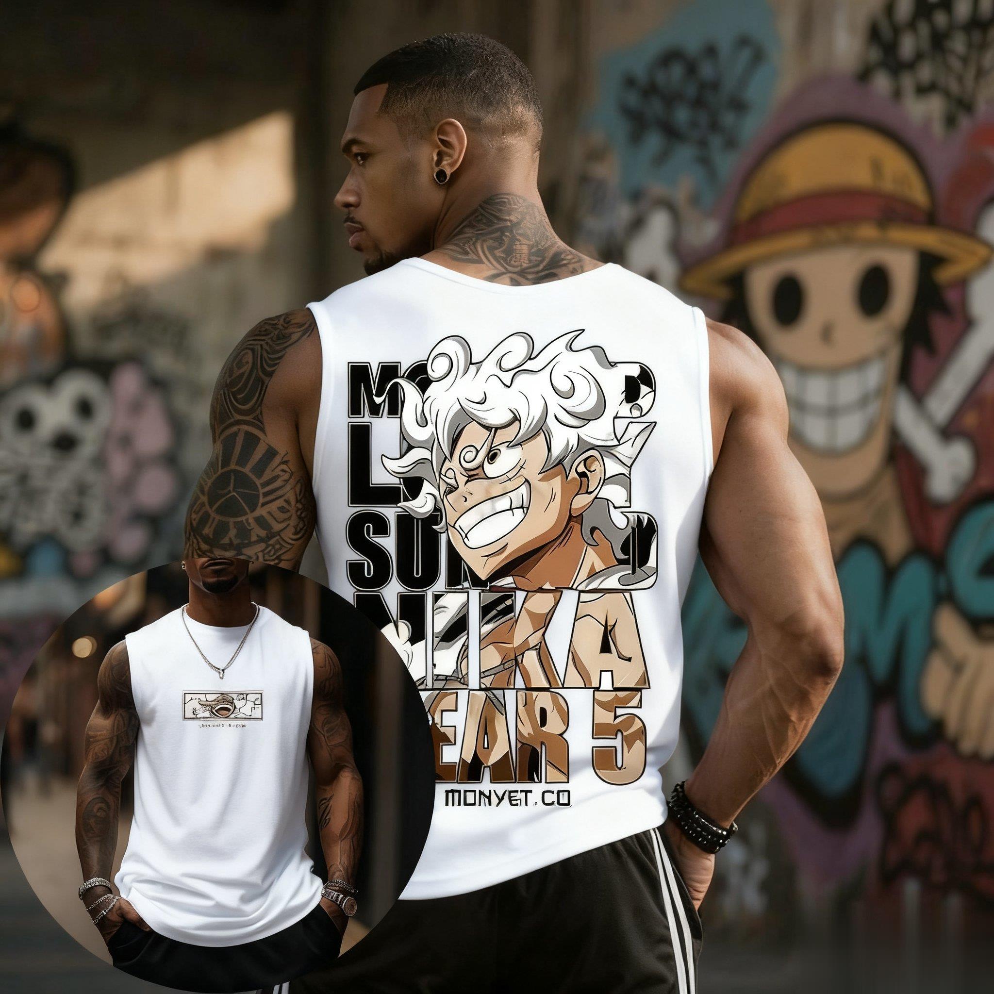 Good Streetwear Brand - Een Stuk Luffy Gear 5 Tank