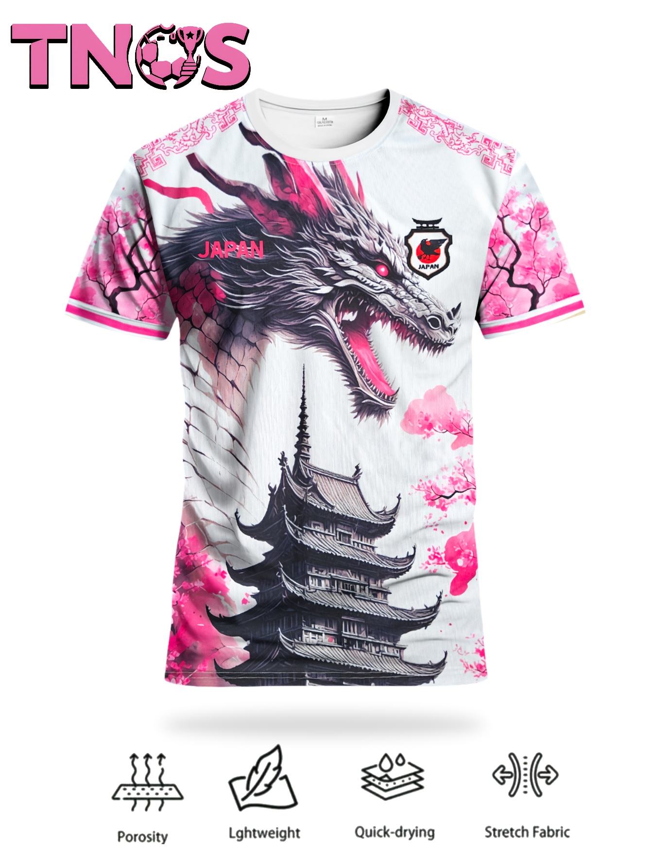 Streetwear Brand Jersey - TNOS Sportmerk Japan voetbaltenue, Dragon Sakura