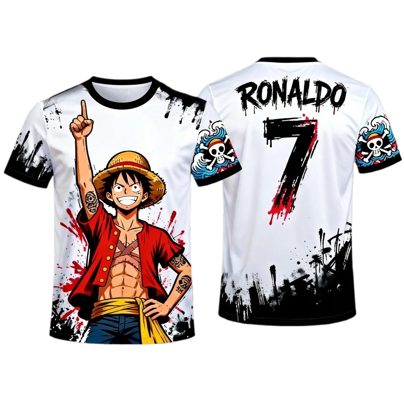 One Piece Luffy No.7 Co-brande - Streetwear Brand Jersey recensie en prijs