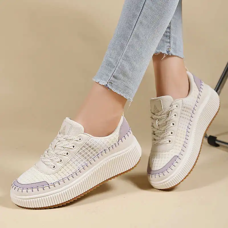 Bruine schoenen Dames Flats He - Streetwear Brand In Vietnam recensie en prijs